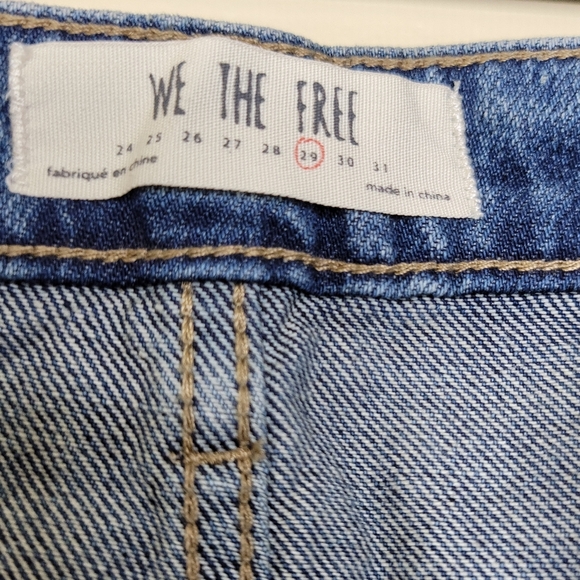 Free people We The Free Mini Denim Skirt Size 29 - Picture 3 of 4